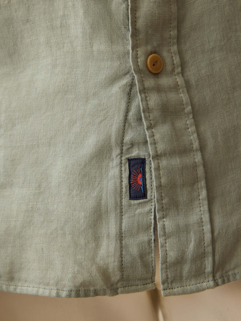 Irish Linen Safari Shirt - Sage Creek