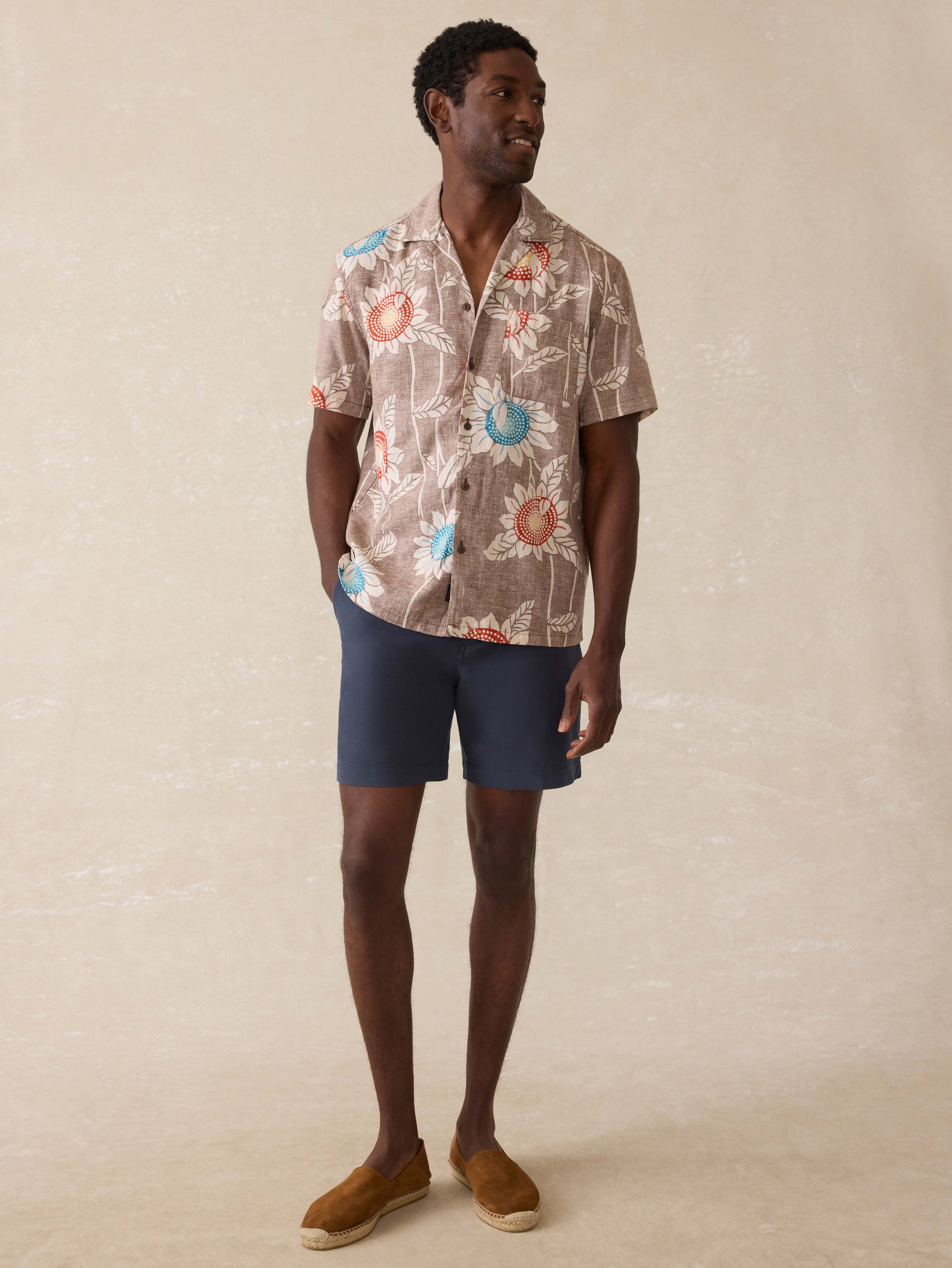 Short-Sleeve Breeze Camp Shirt - Sunseeker Blossom