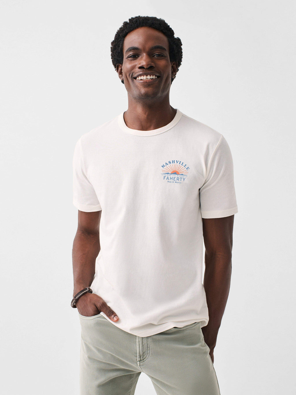 Nashville Short-Sleeve Crew T-Shirt - White
