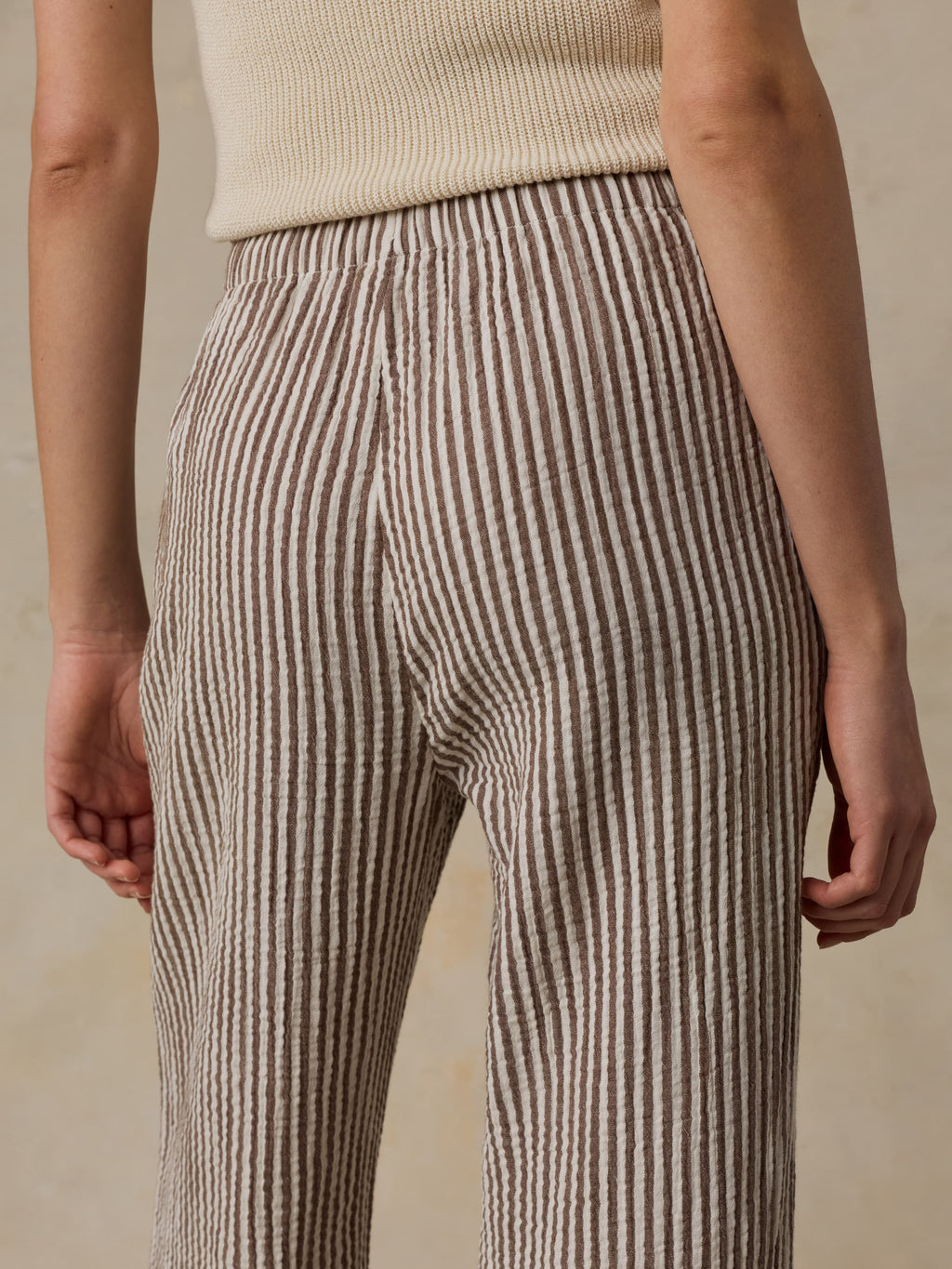 Dune Cotton Gauze Laidback Pant - Mocha Mist
