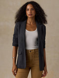 Inlet Knit Blazer - Black Sky Melange