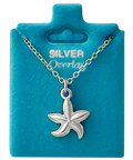 Made In USA Polished Starfish Necklace Gold or Silver