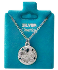 Made In USA Medium Sand Dollar Necklace Gold or Silver