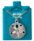 Made In USA Large Sand Dollar Necklace Gold or Silver