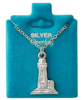 Made In USA Barnegat Lighthouse Necklace Gold or Silver