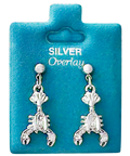 Made in USA Lobster Drop Earrings Gold or Silver