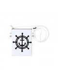 SHIP ANCHO0R AND WHEEL CROSS BODY BAG