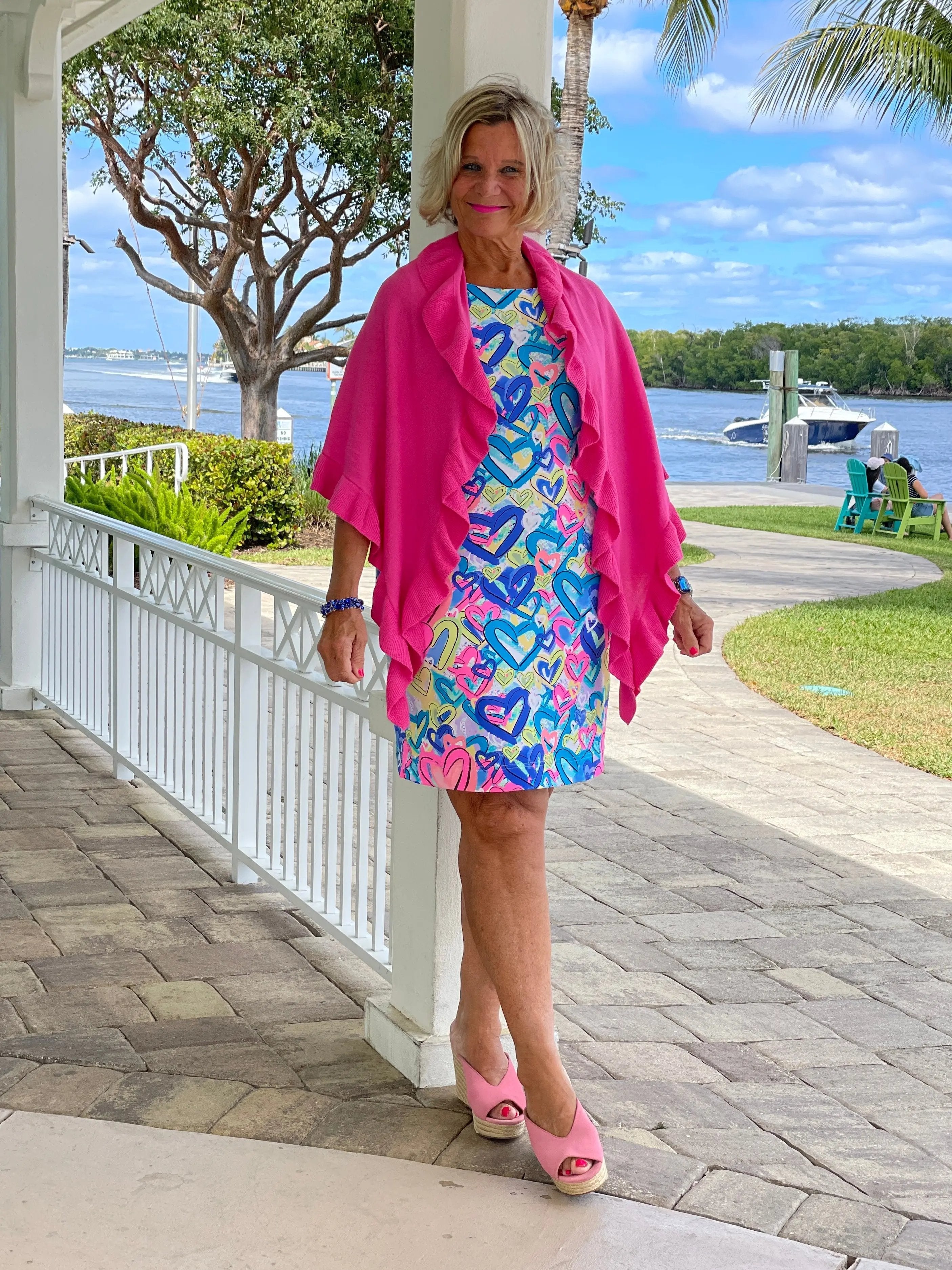 SECRET LOVE HEARTS SHIFT DRESS