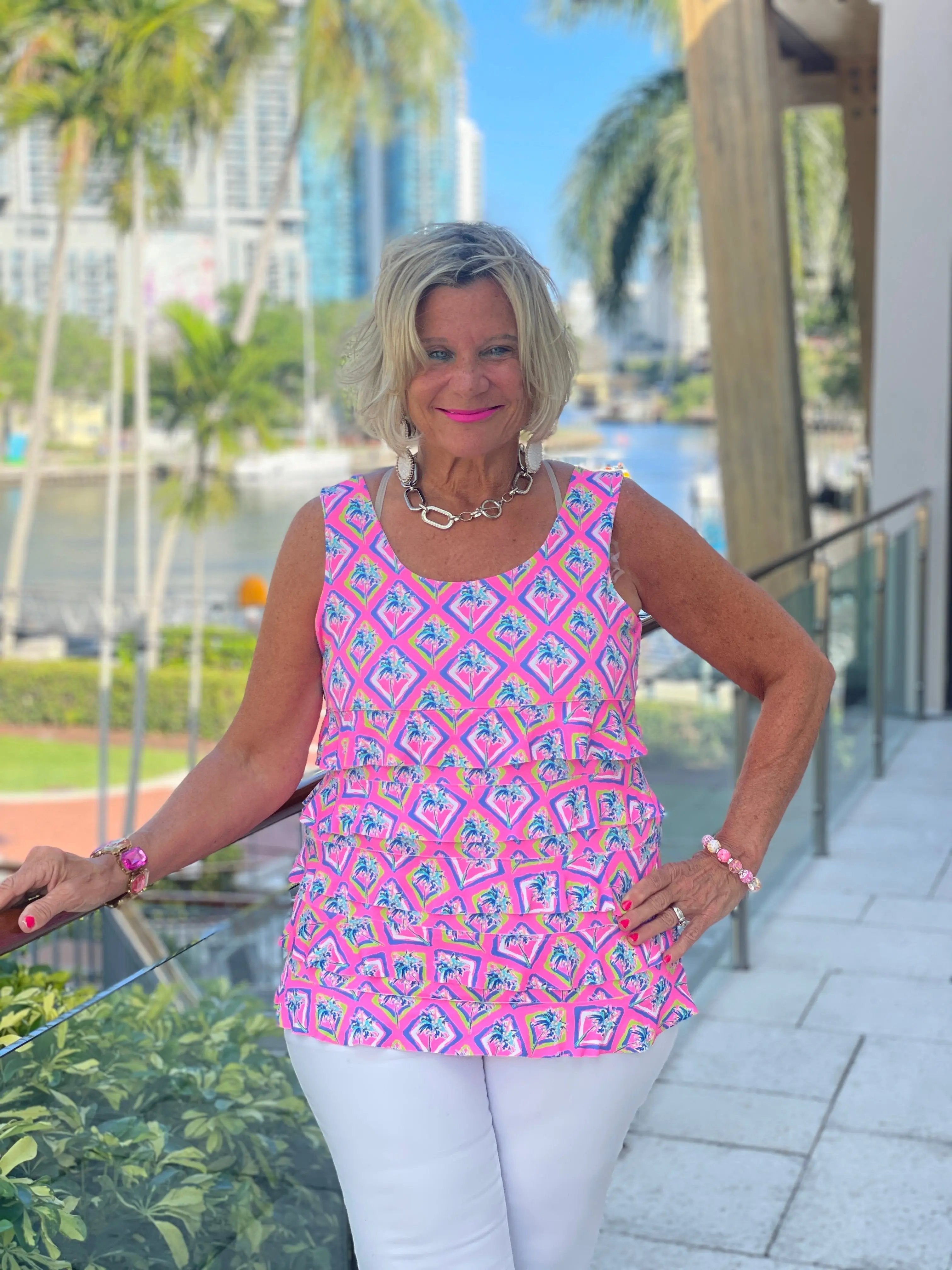 PALM TREE SIESTA CHA CHA TANK