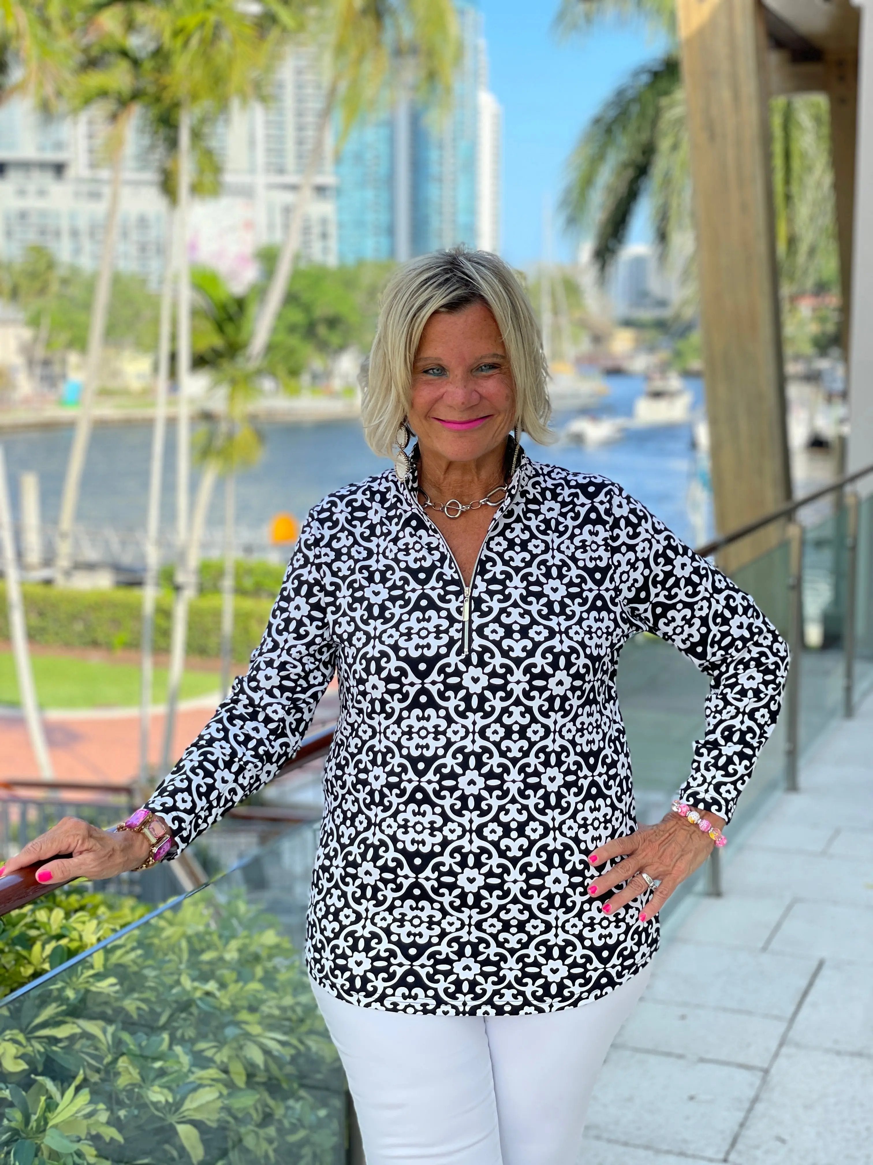 NAPLES DAY HALF ZIPPER