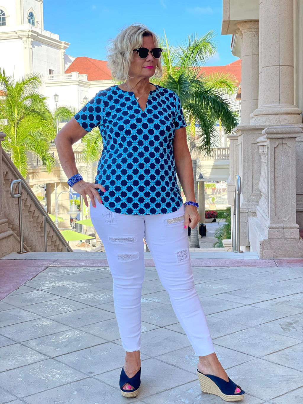 SEASIDE BLUE SHORT SLEEVE