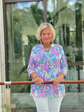 PINK PALM TREE BEACH TUNIC
