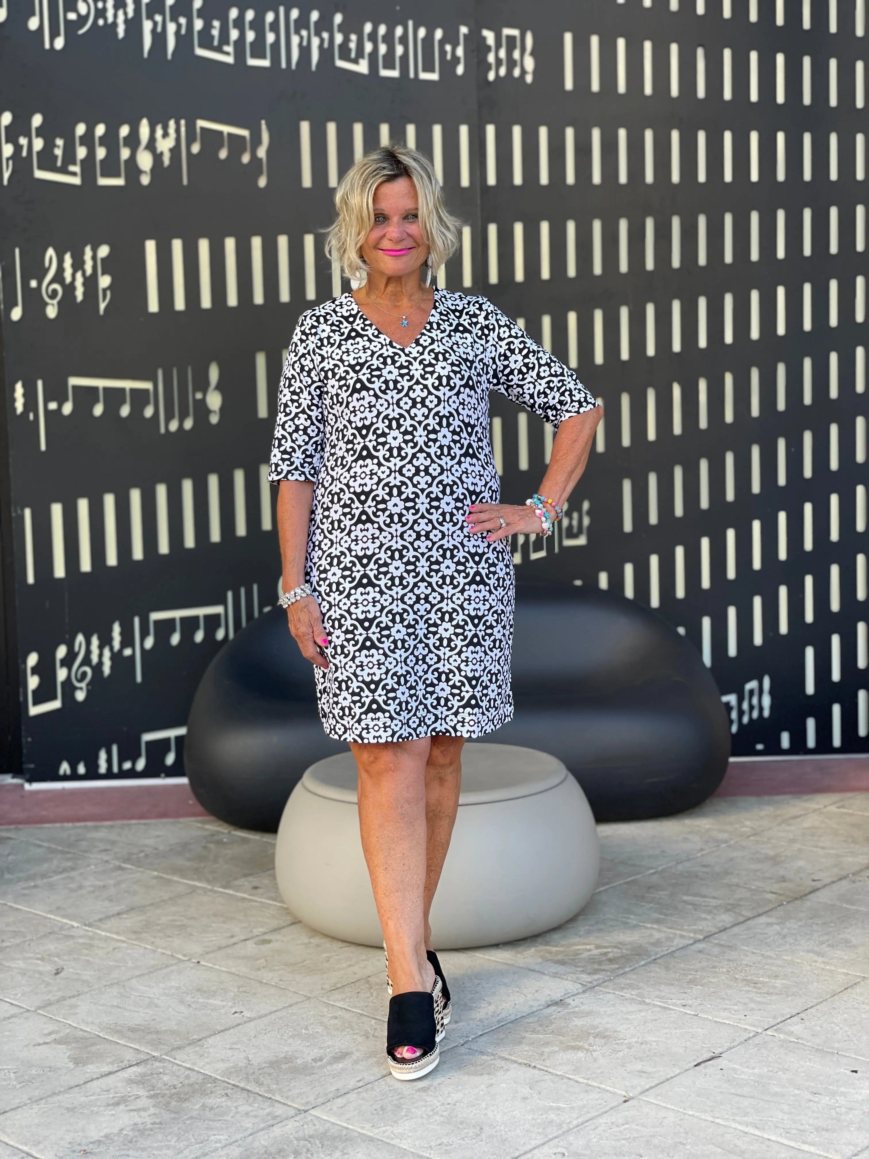 NAPLES DAY ELBOW DRESS