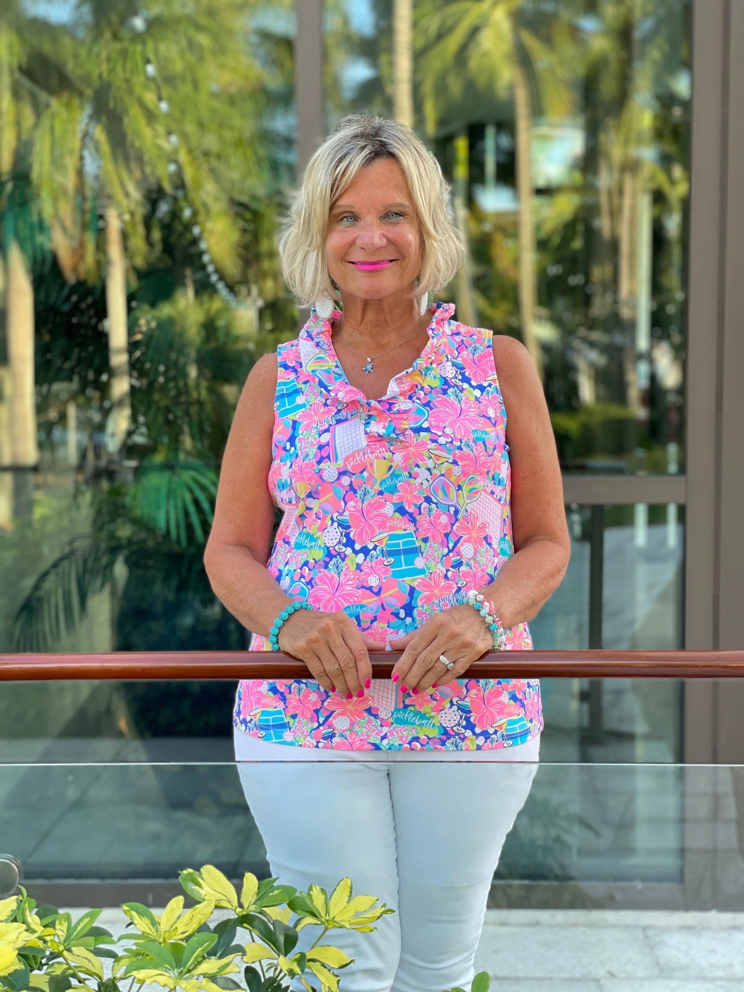PICKLEBALL SLEEVELESS RUFFLE