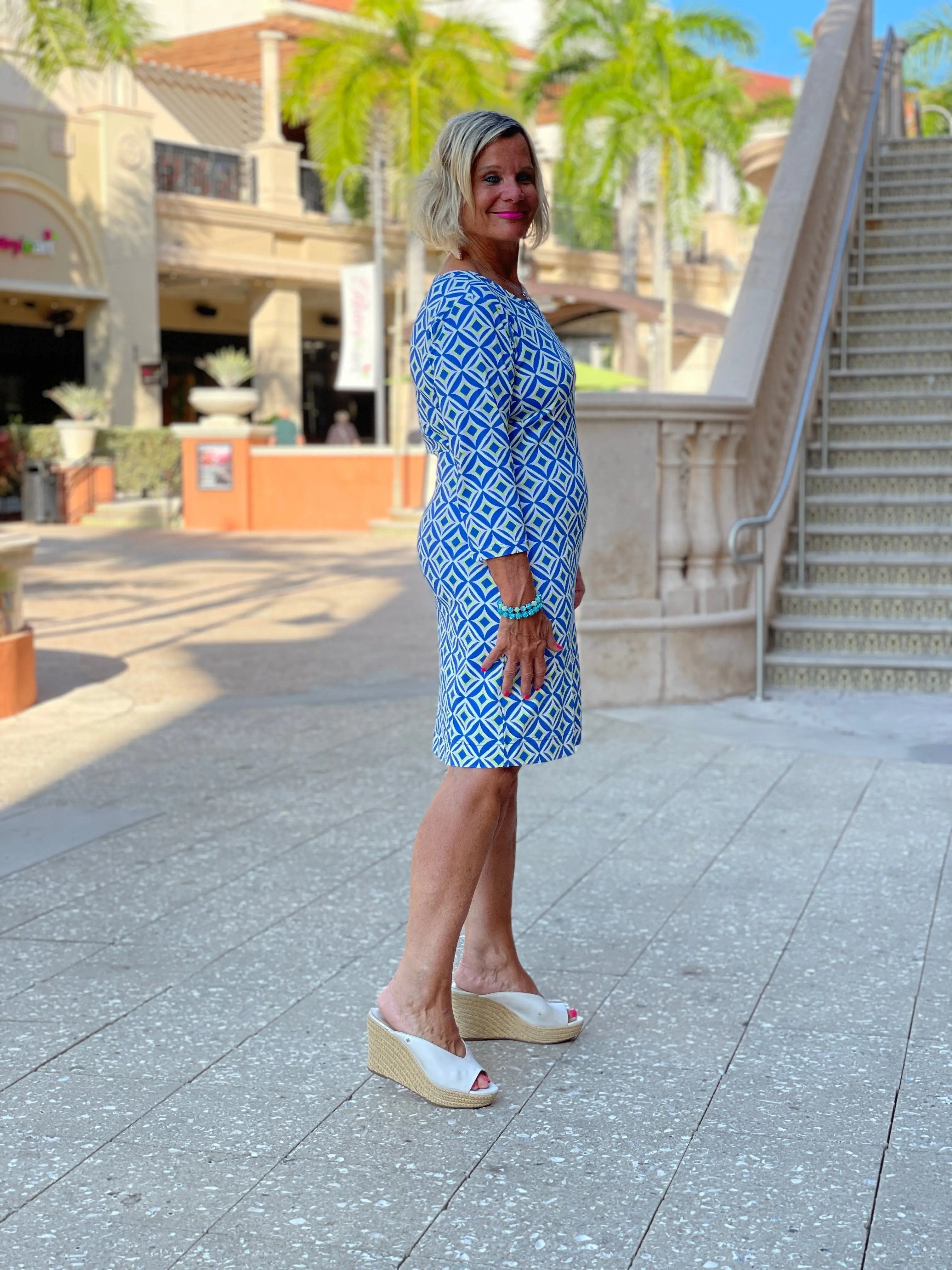 PINEAPPLE VACA SLEEVE DRESS