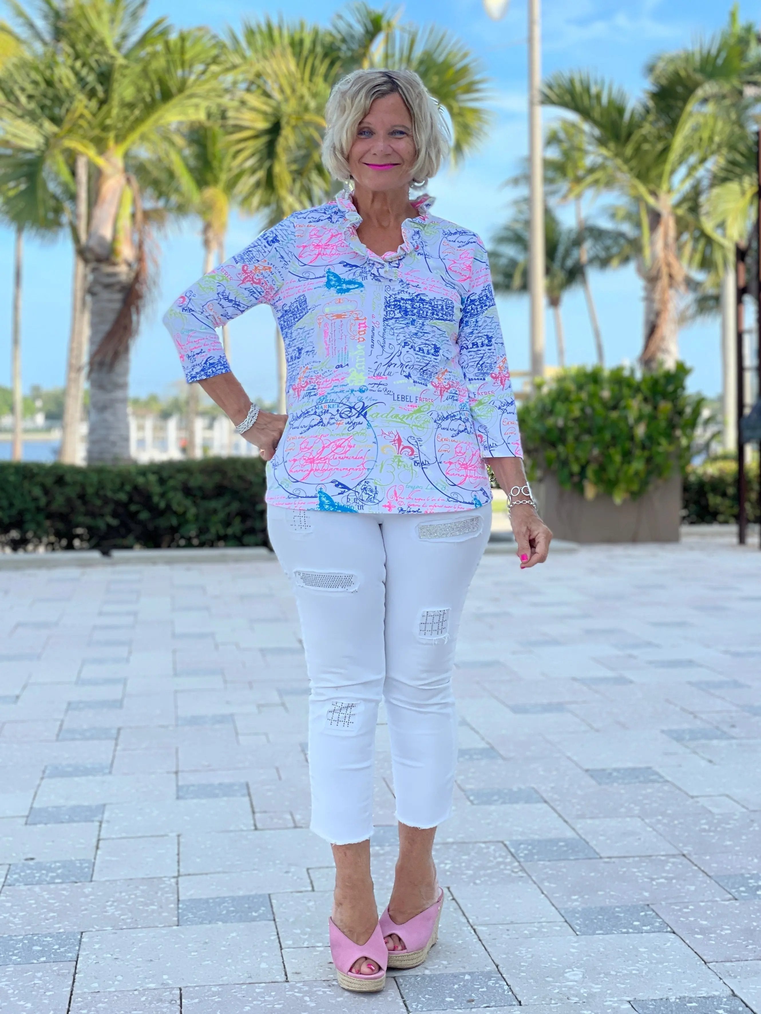 POST CARDS OFLOVE 3/25 RUFFLE TOP