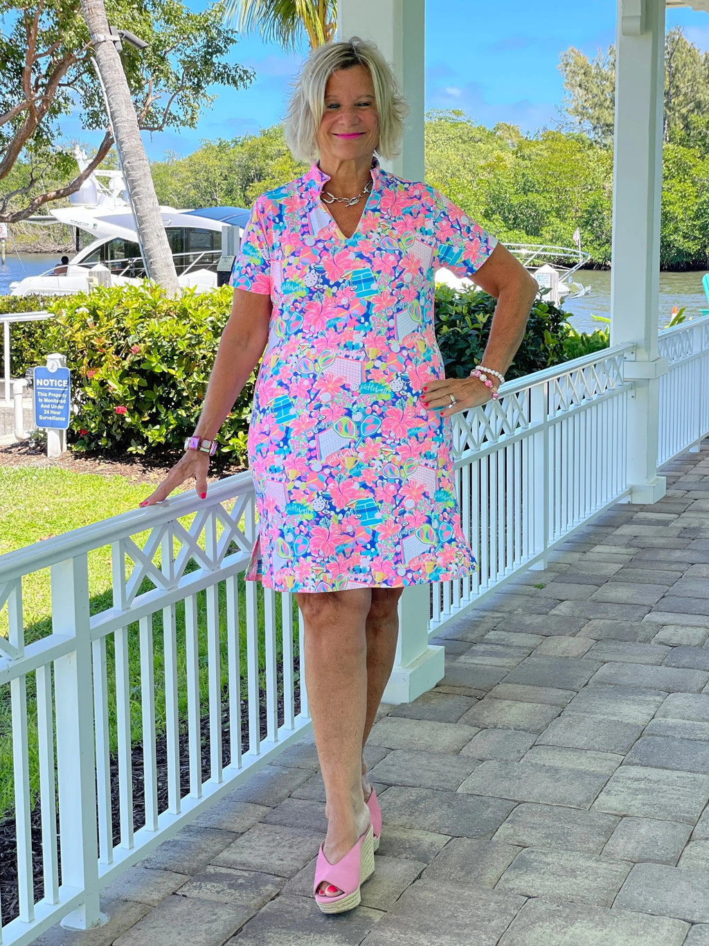 PICKELBALL  SHORT SLEEVE DRESS
