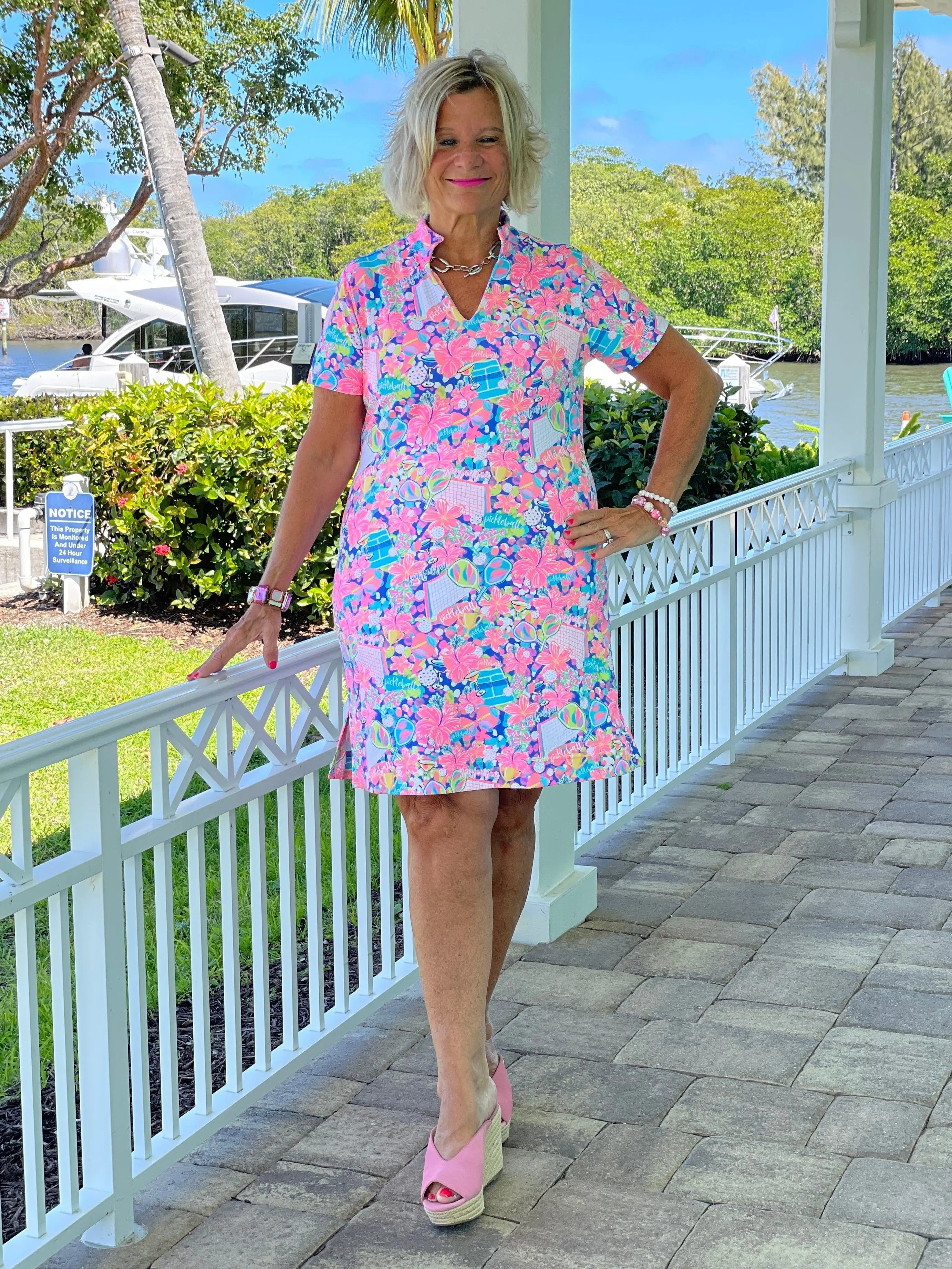 PICKELBALL  SHORT SLEEVE DRESS