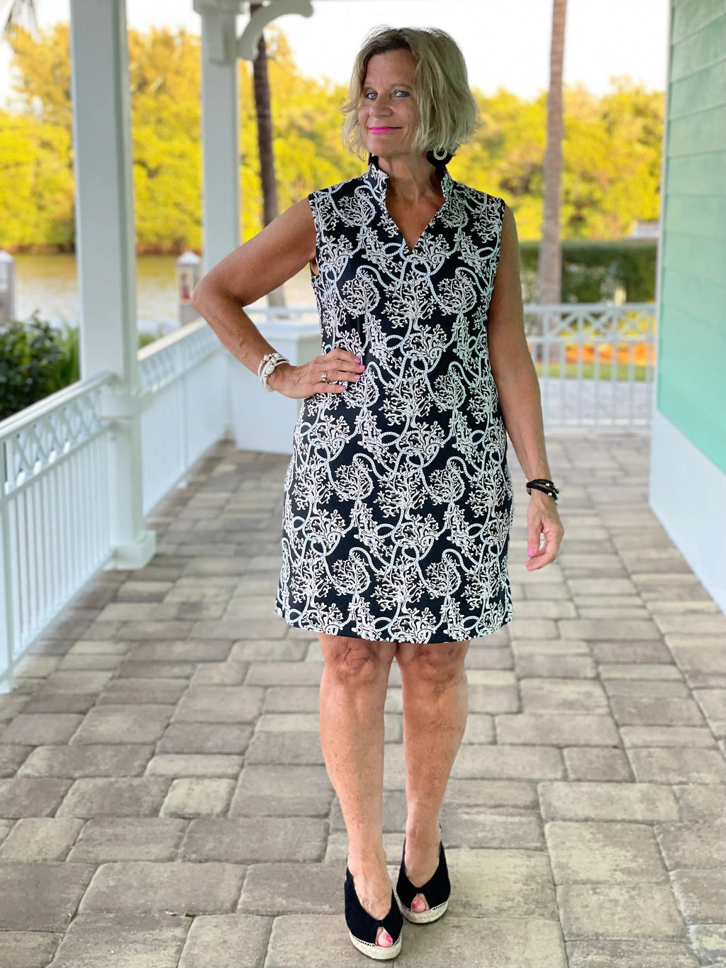 NAUTICAL  LANE COLLAR DRESS