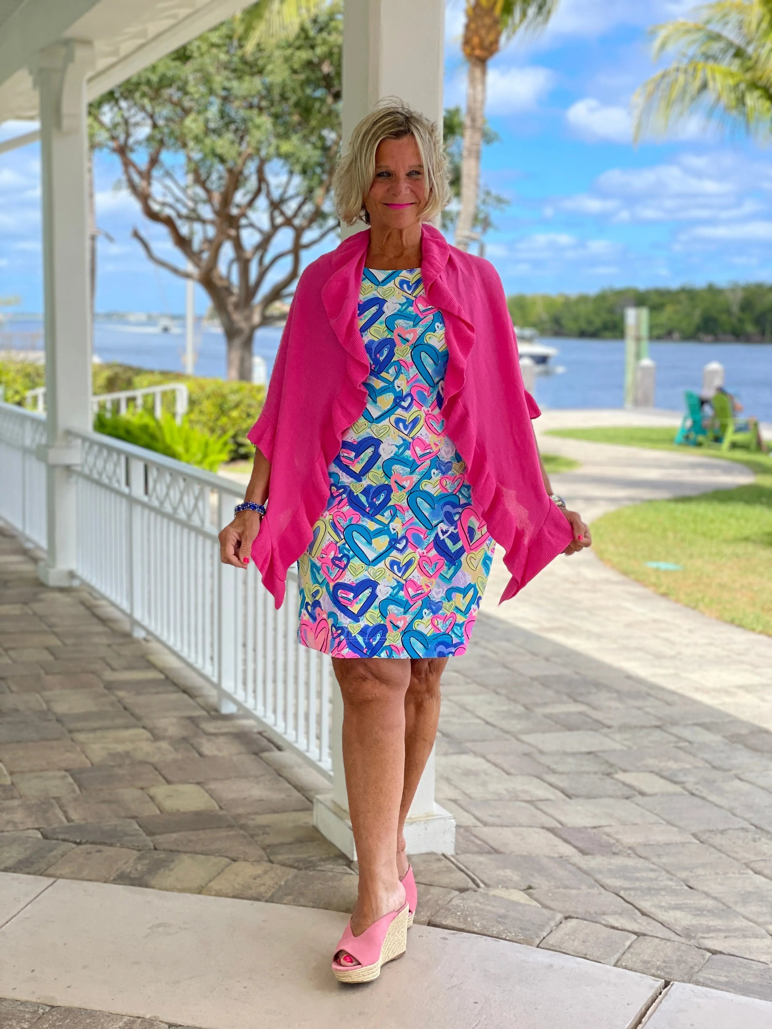 SECRET LOVE HEARTS SHIFT DRESS