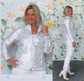 LULU-B WHITE SILVER LEME JACKET