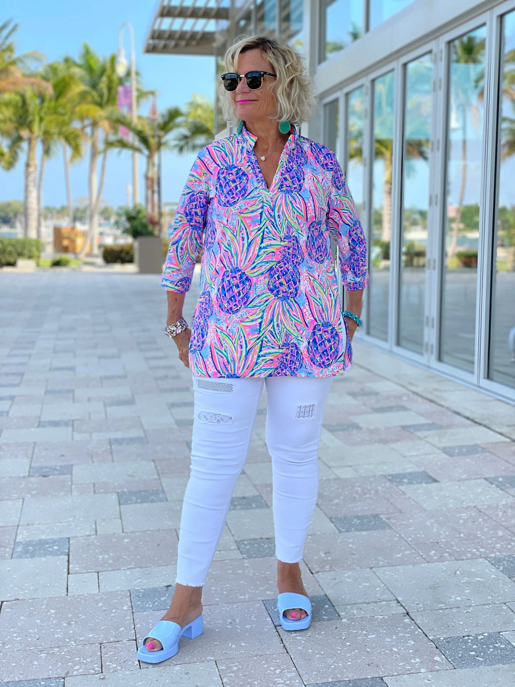 PINK PINEAPPLE TUNIC