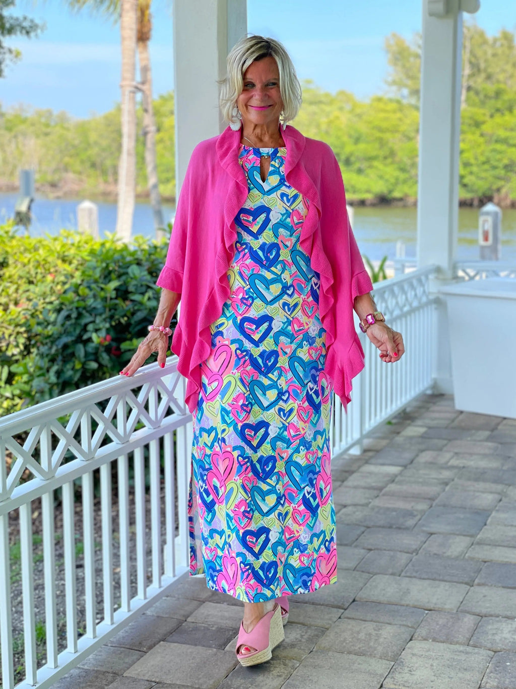 SECRET LOVE HEARTS KEYHOLE MAXI