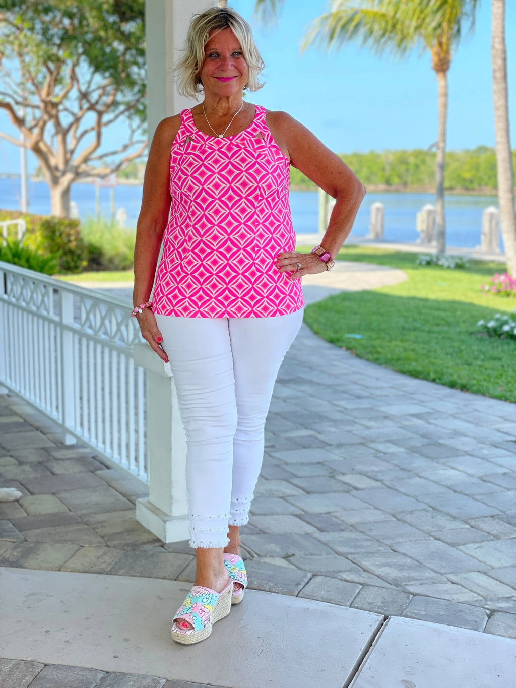 PINK DIAMONDS HALTER TOP