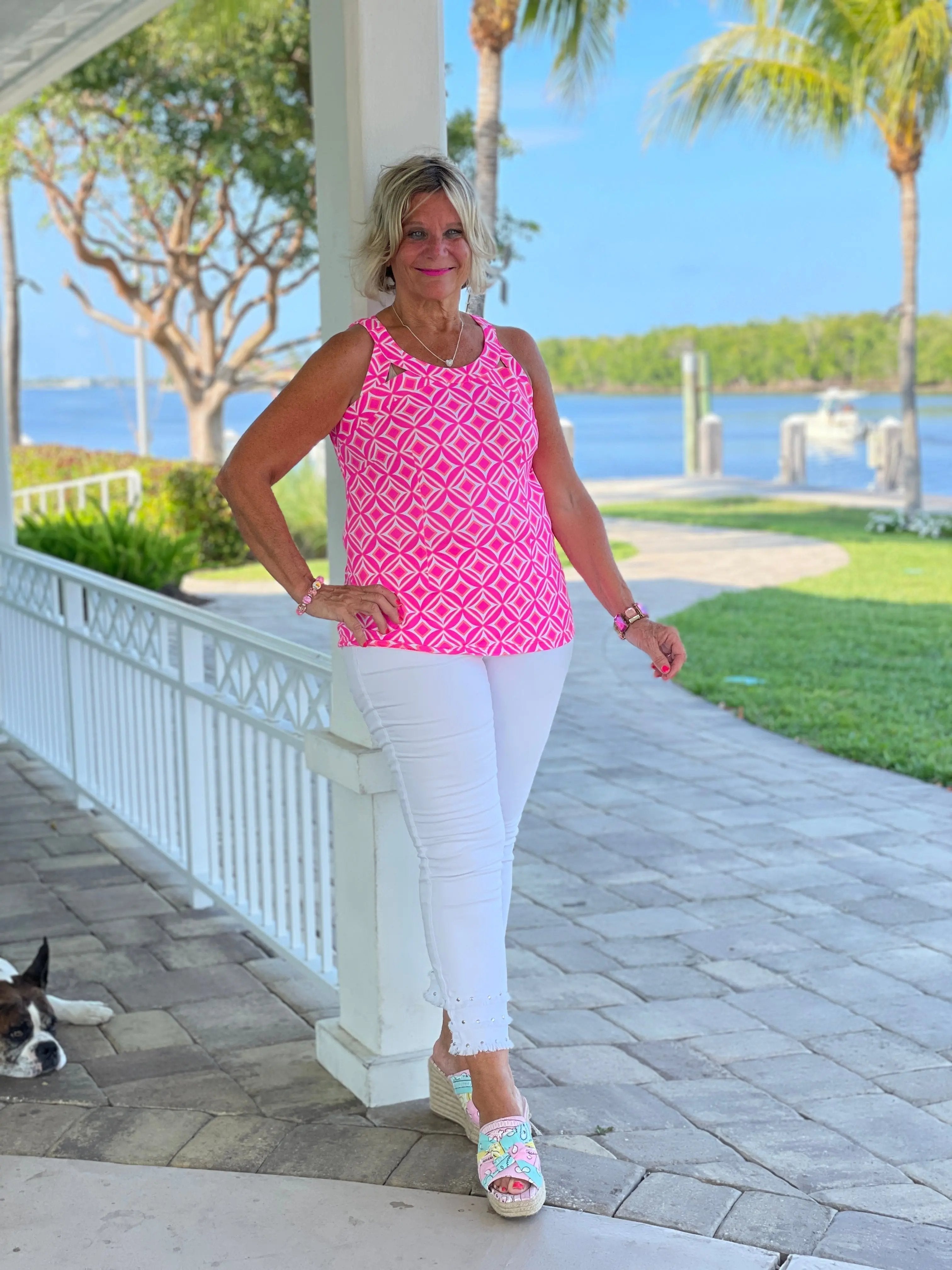 PINK DIAMONDS HALTER TOP