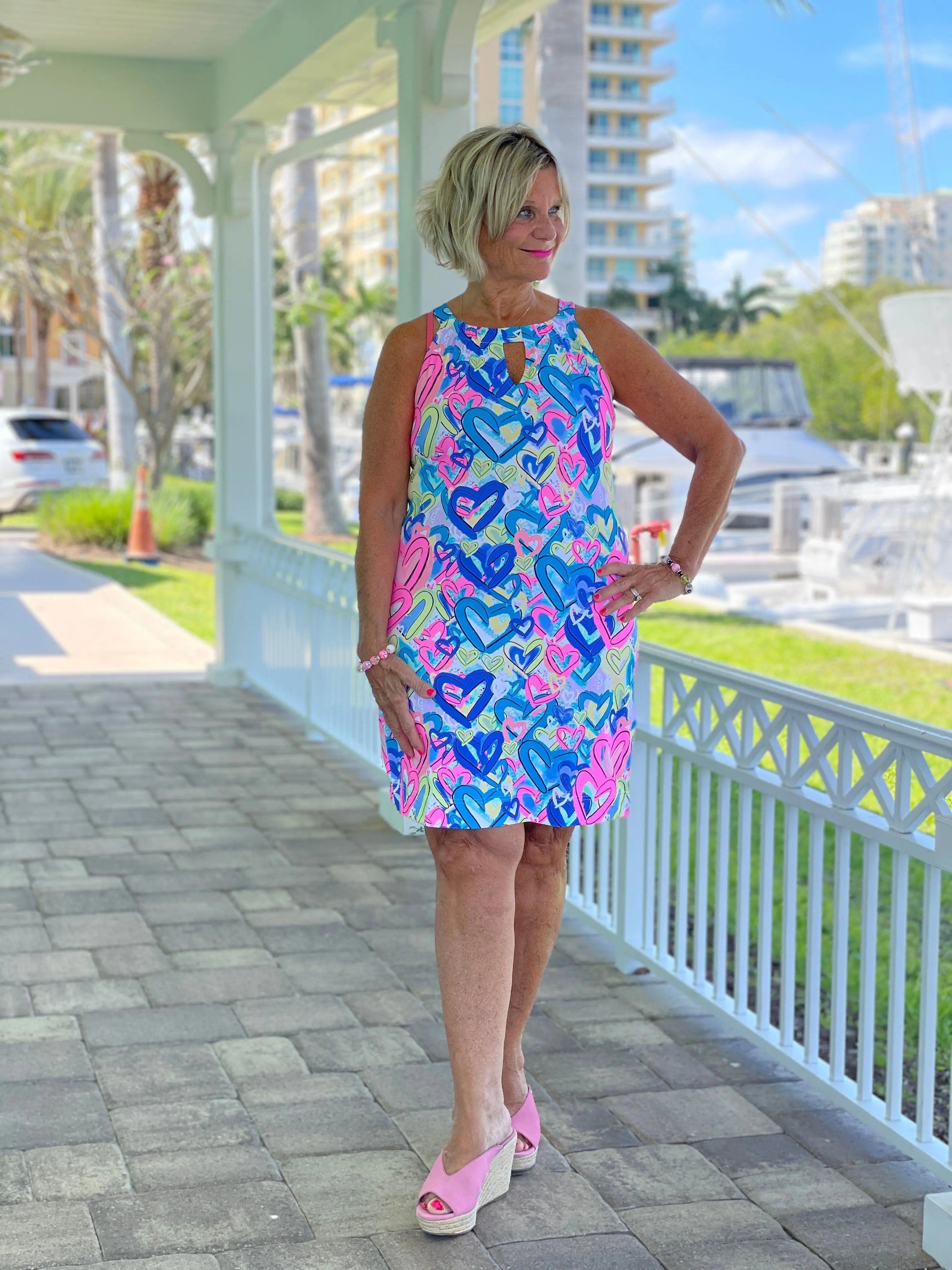 SECRET LOVE HEARTS KEYHOLE DRESS