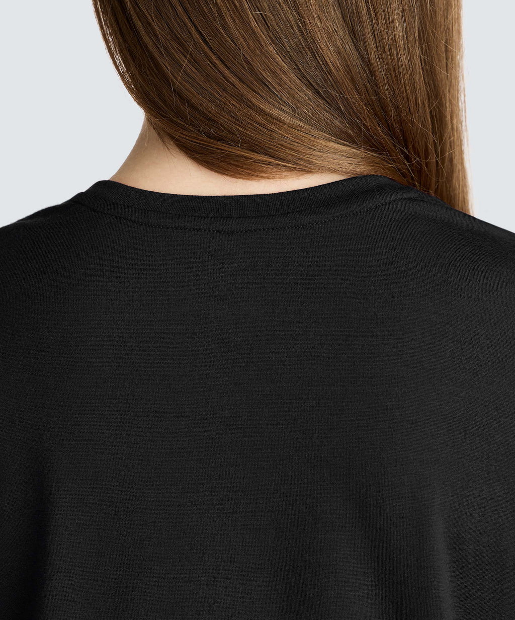 Women's Petite Merino Crew Neck T-Shirt